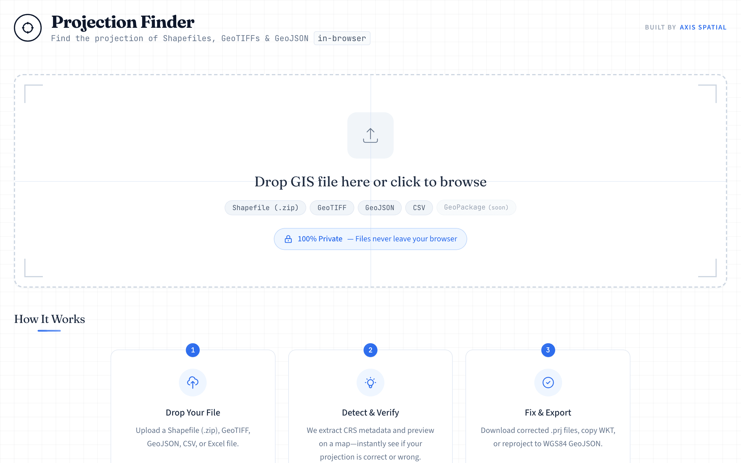 Projection Finder, screenshot 1